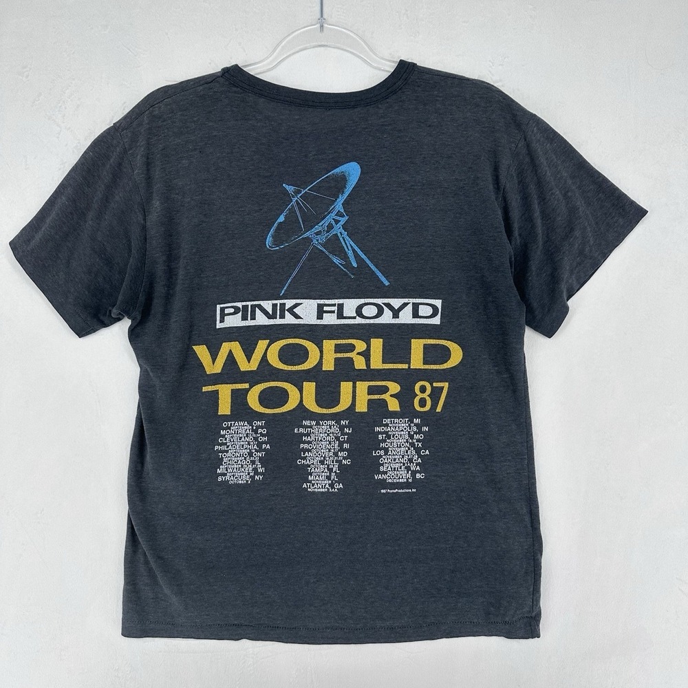 Vintage PINK FLOYD 1987 WORLD TOUR T Shirt A MOMENTARY LAPSE OF REASON Size L - Picture 6 of 12